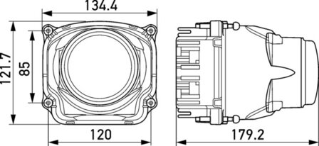 Hella Koplamp bi-led SAE m/FEP-aansluiting | 1AL 012 758-021