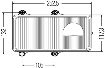 Hella Koplamp DE rechts | 1DL 005 600-107