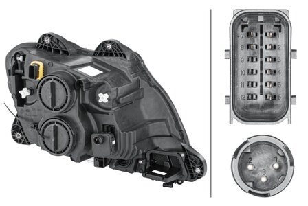 Hella Koplamp Daf CF/XF 13- Links H7/H1 m/lhr | 1ED 010 116-531