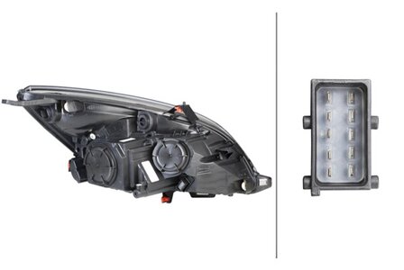 Hella Koplamp Opel Meriva B Rechts 14- Halogeen | 1EE 354 830-021