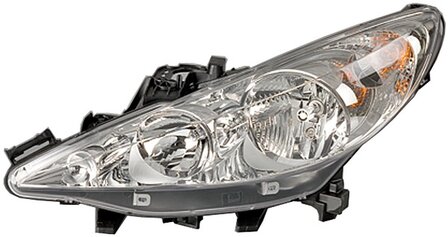 Hella Koplamp Peugeot 207 02/06-08/09 Rechts H7/H1 | 1EF 354 533-021