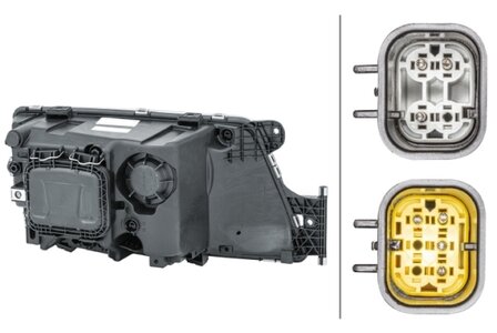 Hella Koplamp Man TGX 07- Links z/lhr H7 incl Dagrijverlichting | 1EH 354 987-031