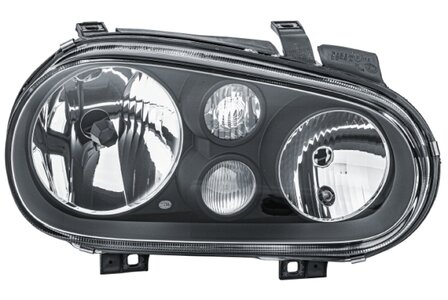 Hella Koplamp VW Golf IV 08/97- Rechts zw Met Mistlamp H7 | 1EL 007 700-161