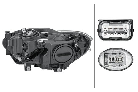 Hella Koplamp BMW 1 (F20) 06/11- Rechts Xenon Dagrijverlichting | 1EL 010 741-561