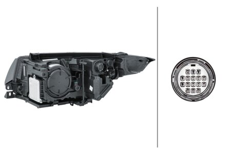 Hella Koplamp RR Evoque (LV) 06/11- Rechts Xenon | 1EL 354 806-021