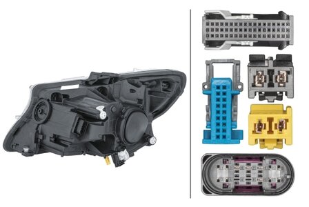 Hella Koplamp MB V (W447) 03/14- Rechts led zwart | 1EX 011 284-361