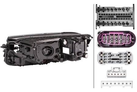 Hella Koplamp VW Touareq (CR7) 17- Rechts LED | 1EX 013 143-281