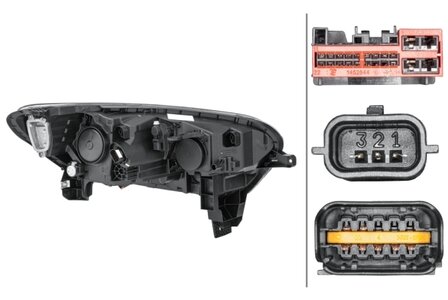 Hella Koplamp Renault Kadjar (HA,HL) Links 15- led | 1EX 013 888-091