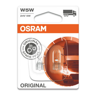Osram Gl&uuml;hbirne 24V Original Line W5W, W2.1x9.5d 2 St&uuml;ck
