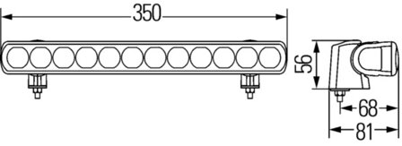 Hella Verstr led 12/24V 350mm ref 20 | 1FJ 958 040-001