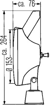 Hella Werklamp Torro II m/gr m/sch u-beugel | 1G4 004 480-001