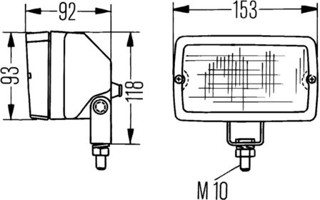 Hella Werklamp Master 5060 Claas | 1GA 005 060-037