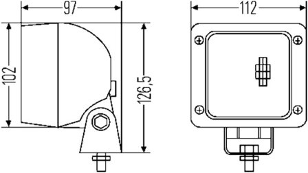 Hella Werklamp UltraBeam met tule | 1GA 007 506-081