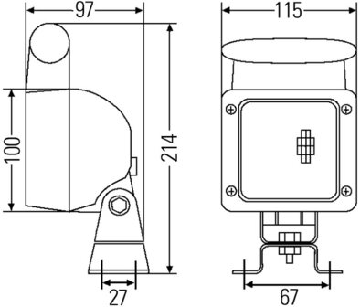 Hella Werklamp UltraBeam HD m/tule | 1GA 007 506-101