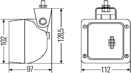 Hella Werklamp UltraBeam hangend Met 24V gloeilamp | 1GA 007 506-547