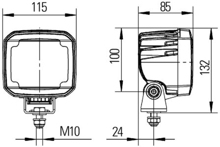 Hella Werklamp UltraBeam led 9-33V verreik verl | 1GA 995 506-031