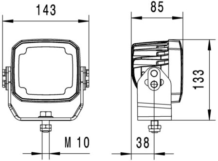 Hella Werklamp UB led GEN II 9-33V HD | 1GA 995 606-071