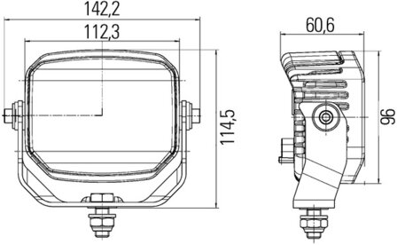 Hella Werklamp PowerBeam 1000 led 9-33V HD beug | 1GA 996 188-011