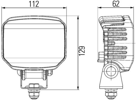 Hella Werklamp PowerBeam 1800 led 24V verreikend | 1GA 996 388-031