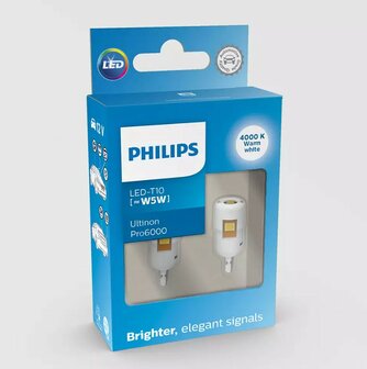 Philips W5W LED Retrofit Neutralwei&szlig; 4000K 12V 2 St&uuml;ck