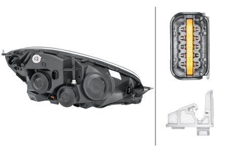 Hella Koplamp Citroen C4 Picasso 10/06- Links H7/H1 | 1EF 009 237-011