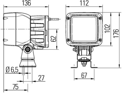 Hella Werklamp UltraBeam Xenon 24V DT | 1GA 998 534-601