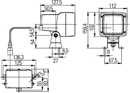 Hella Werklamp UltraBeam Xenon 24V | 1GA 998 534-271