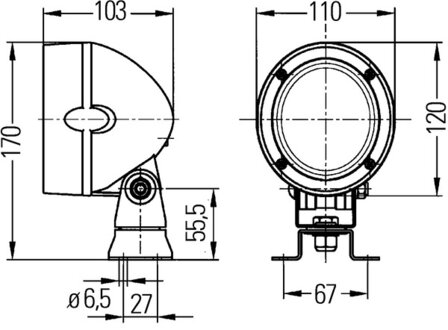 Hella Werklamp MegaBeam tule H3 | 1GM 996 134-321