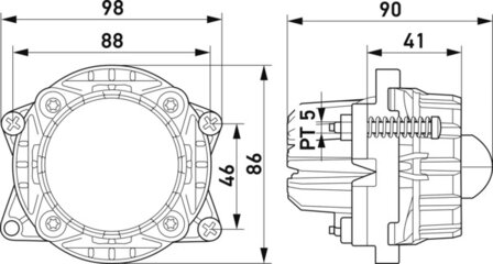 Hella Verstr Inbouw 12V led | 1KL 998 670-051