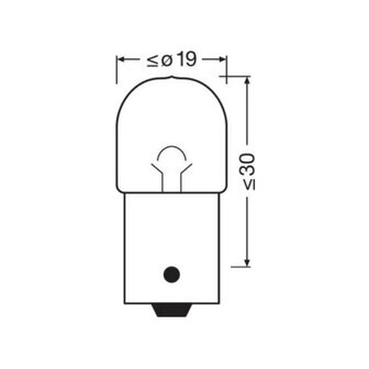 Osram Gl&uuml;hbirne 24V Original Line R5W BA15d 10 St&uuml;ck