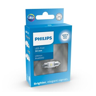 Philips Festoon 30 mm LED Retrofit Neutralwei&szlig; 4000K 12 V