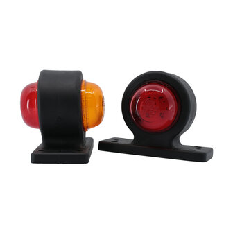 Dasteri Satz LED Begrenzungsleuchten kurz 10-30V Amber + Rot