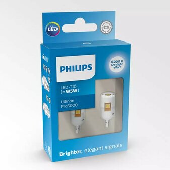 Philips W5W LED Retrofit Kaltwei&szlig; 6000K 12V 2 St&uuml;ck