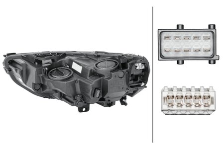 Hella Koplamp Opel Insignia B (Z18) 17- Rechts led zw | 1EG 354 869-041