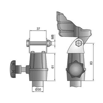 Wesem Griff kompatibel mit DIN14640 Standard