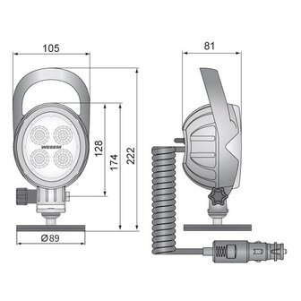 Wesem Mobiler 1500LM LED Breitstrahler