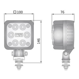 Wesem LED Breitstrahler 2000LM + Deutsch-DT