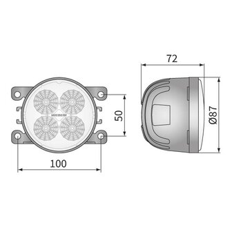 Wesem LED Breitstrahler 1500LM + Kabel + FF Lichtscheibe