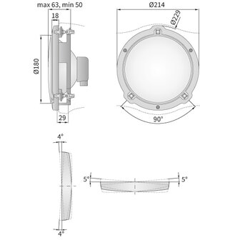 Wesem Rallye Fernscheinwerfer &Oslash;180mm + Xenon Lamp