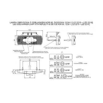 Horpol LED Positionsleuchte Orange 12-24V LD 2216