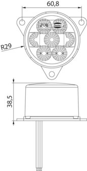 Dasteri LED Dritte Bremsleuchte 10-30V