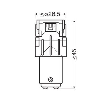 Osram P21/5W LED Retrofit Wei&szlig; 12V BAY15d 2 St&uuml;ck | OFF-ROAD ONLY