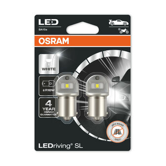 Osram R5W LED Retrofit Wei&szlig; 12V BA15s 2 St&uuml;ck | OFF-ROAD ONLY