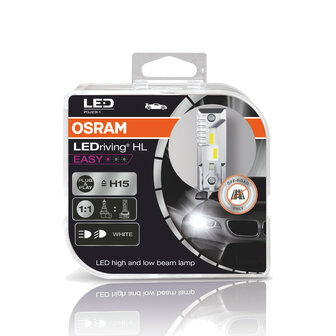 Osram H15 HL Easy LED-Scheinwerferset 16W PGJ23t-1 12V Off-road Only