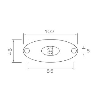 Asp&ouml;ck LED Positionsleuchte Flatpoint II 0,5m Kabel 12V