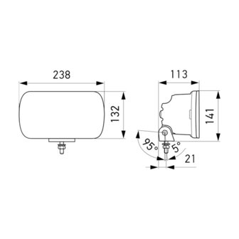 Hella LED Fernscheinwerfer Jumbo 12/24V | 1FE 016 773-001