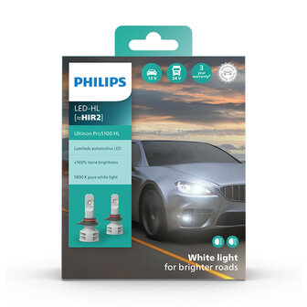 Philips HIR2 LED Hauptscheinwerfer 12-24V 12W 2 St&uuml;ck