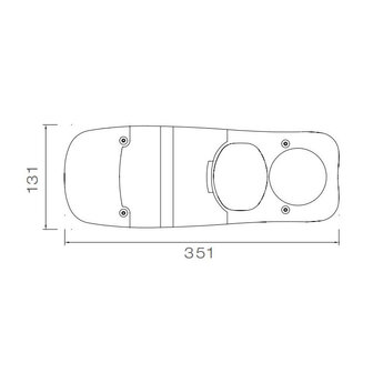 Asp&ouml;ck Eurofab R&uuml;ckleuchte Glas Links / Rechts