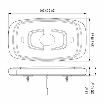 Hella LED Mini Warnbalk 12/24V Orange | 2RL 014 565-001