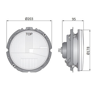 Wesem Hauptscheinwerfer VW Golf I Tuning, &Oslash;178mm